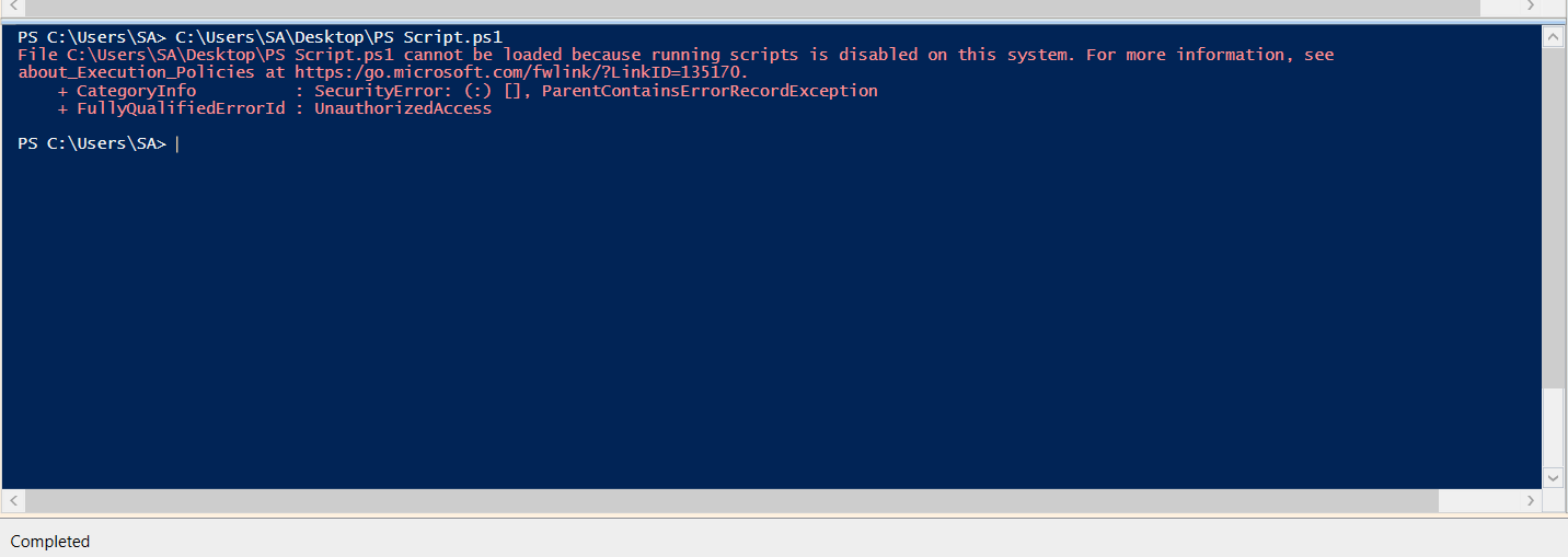 How to Fix for PowerShell Script cannot be loaded because running scripts is disabled on this system